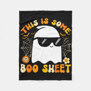 This Is Some Boo Sheet Halloween Ghost Funny Cool Fleece Blanket