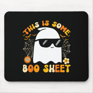 This Is Some Boo Sheet Halloween Ghost Funny Cool Mouse Mat