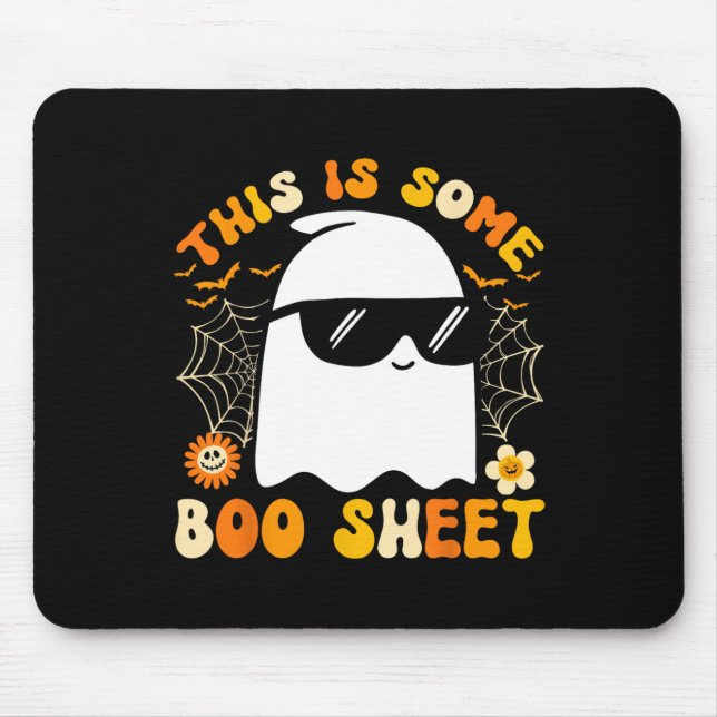This Is Some Boo Sheet Halloween Ghost Funny Cool  Mouse Mat (Front)