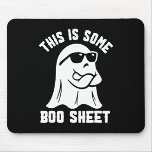 This Is Some Boo Sheet Halloween Ghost Funny Costu Mouse Mat