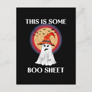 This Is Some Boo Sheet Halloween Ghost Funny Enclosure Card