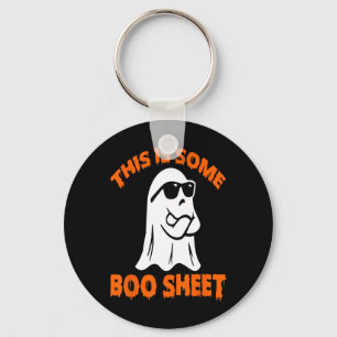 This Is Some Boo Sheet Halloween Ghost Funny for m Key Ring