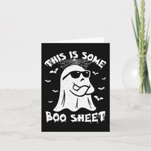 This Is Some Boo Sheet Halloween Ghost Funny Gift  Card