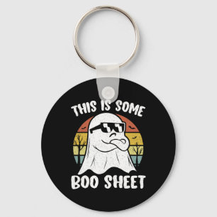 This Is Some Boo Sheet Halloween Ghost Funny Gift Key Ring