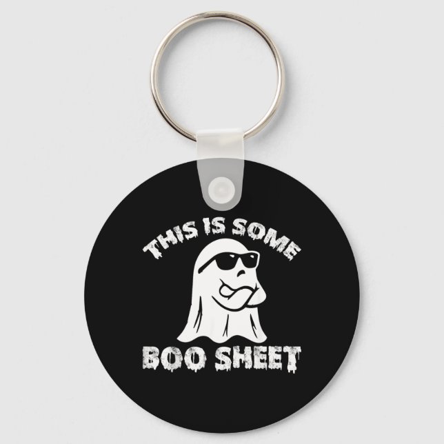 This Is Some Boo Sheet Halloween Ghost Funny Gift Key Ring (Front)