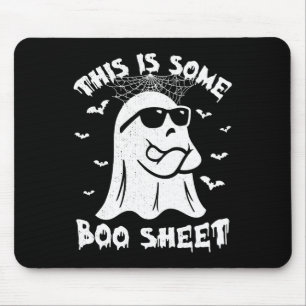 This Is Some Boo Sheet Halloween Ghost Funny Gift  Mouse Mat