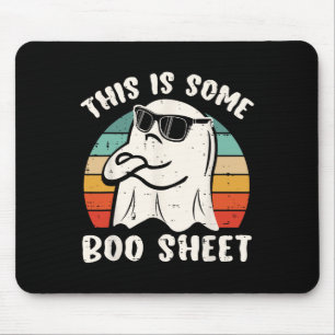 This Is Some Boo Sheet Halloween Ghost Funny Gift  Mouse Mat