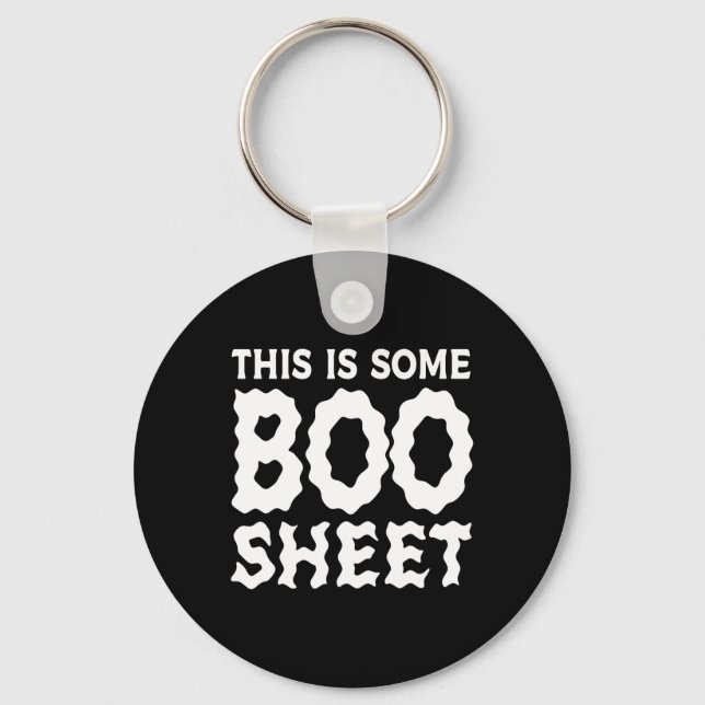 This Is Some Boo Sheet Halloween Ghost Funny Gifts Key Ring (Front)