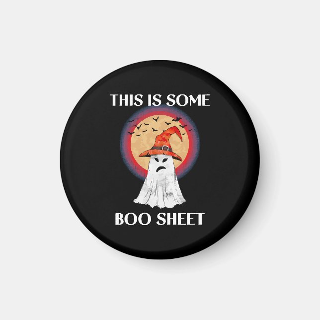 This Is Some Boo Sheet Halloween Ghost Funny Magnet (Front)