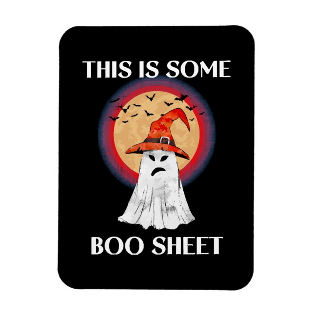 This Is Some Boo Sheet Halloween Ghost Funny Magnet (Vertical)