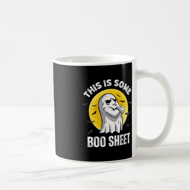 This Is Some Boo Sheet Halloween Ghost Funny Men W Coffee Mug (Right)