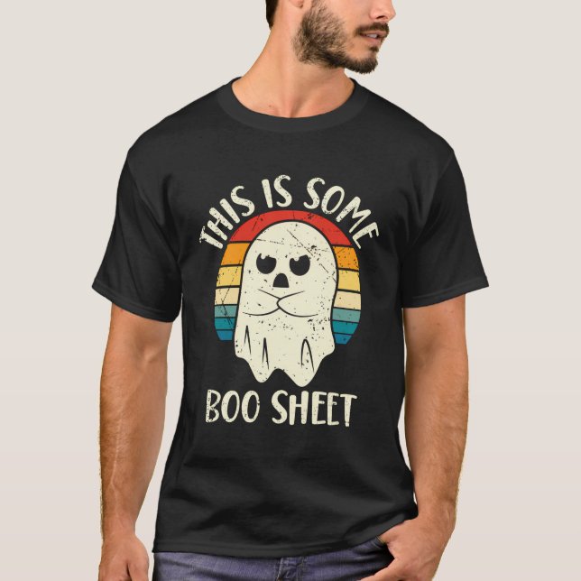 This Is Some Boo Sheet Halloween Ghost Funny Men W T-Shirt (Front)