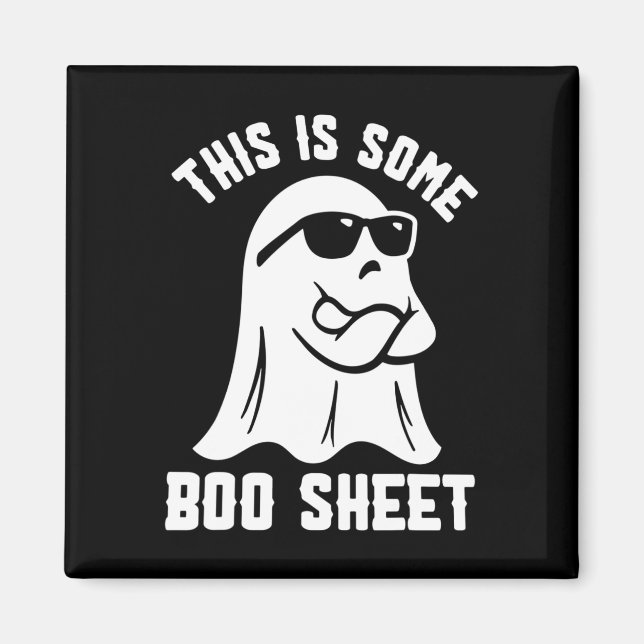 This Is Some Boo Sheet Halloween Ghost  Magnet (Front)