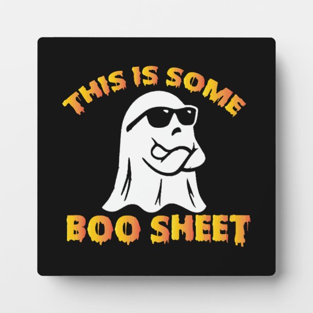 This is some boo sheet plaque (Front)