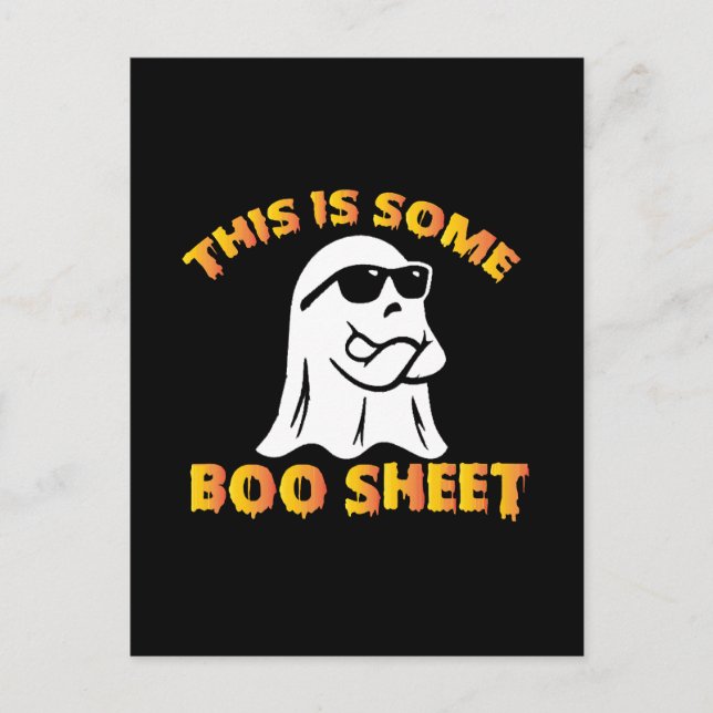 This is some boo sheet postcard (Front)