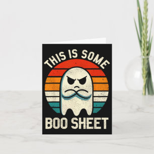 This Is Some Boo Sheet Retro Halloween Ghost For M Card