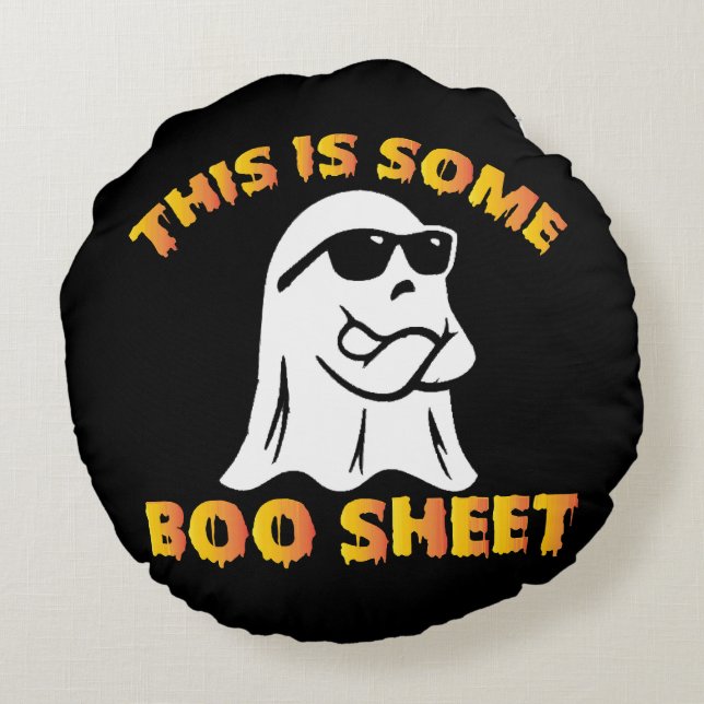 This is some boo sheet round cushion (Back)