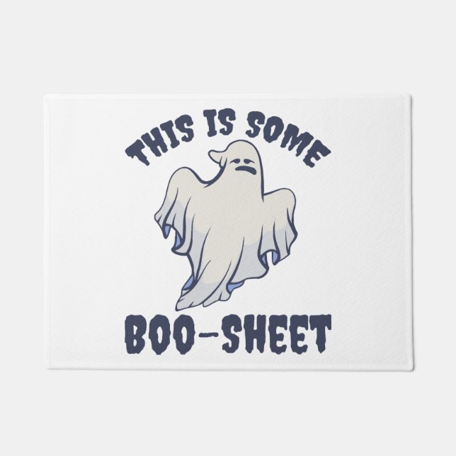 This is some Boo Sheet Sassy Ghost  Doormat (Front)