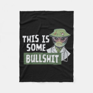 This Is Some Bull - Alien Nurse  Fleece Blanket