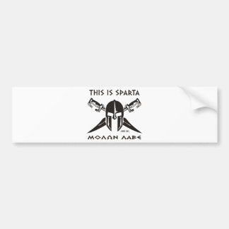 This is Sparta - Molon lave (black) Bumper Sticker