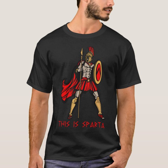 This is Sparta - Spartan Warrior T-Shirt (Front)