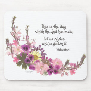 This is the day, Psalm 118:24 Mouse Mat