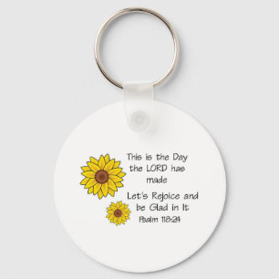 This is the Day Sunflower Key Ring