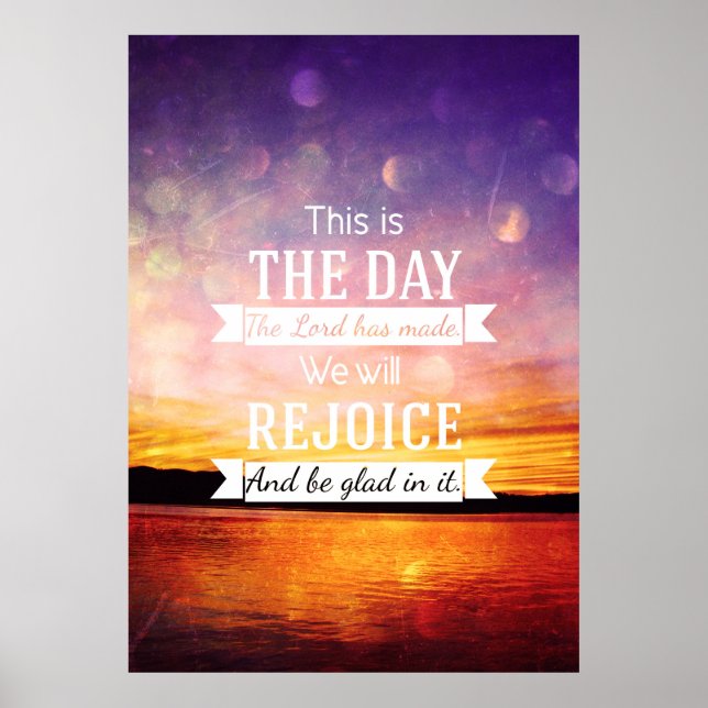 This is the day the lord has made... poster (Front)