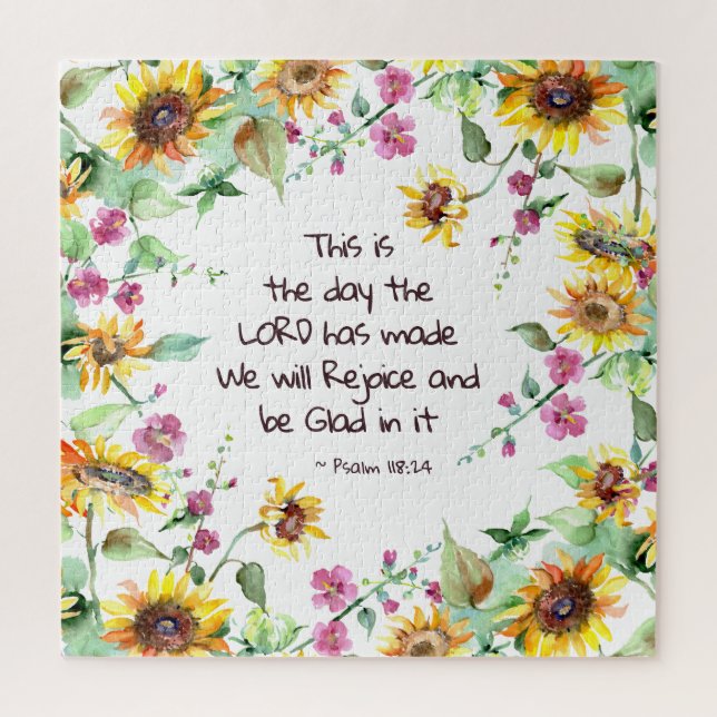 This is the Day the Lord has Made Psalm 118:24 Jigsaw Puzzle (Vertical)