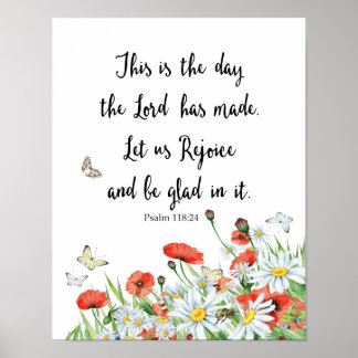 This is the day the Lord has Made Psalm Poster