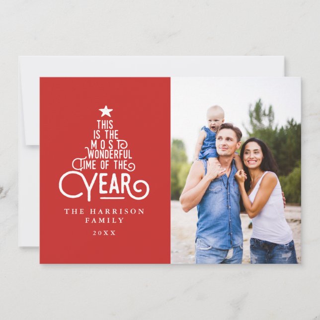 This is the most wonderful time of the year photo holiday card (Front)