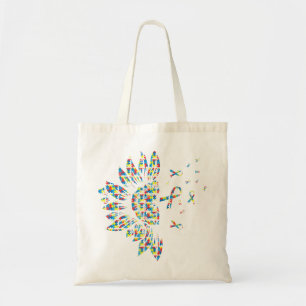 This is the perfect flower shirt gift for autism a tote bag