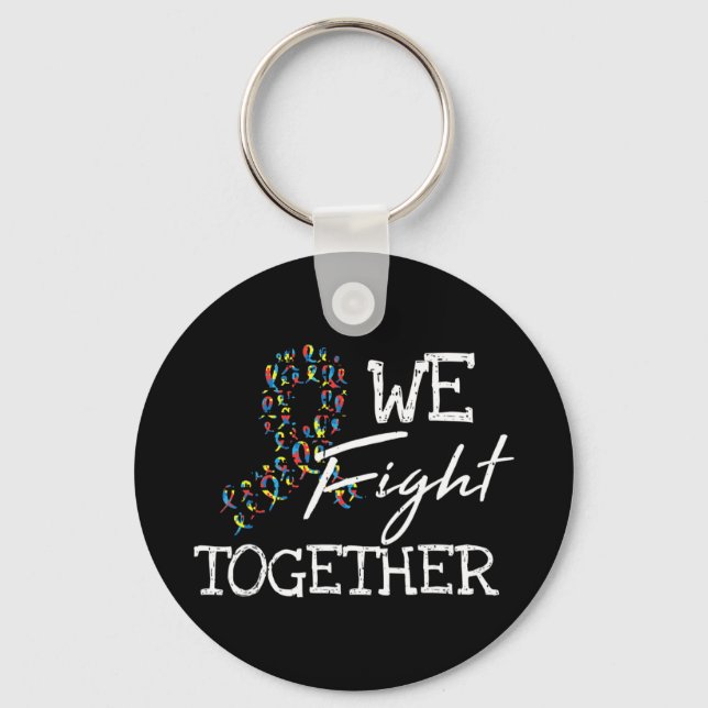 This is the perfect quote design gift for autism a key ring (Front)