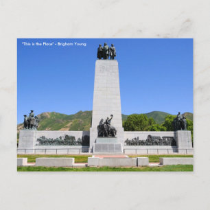 "This is the Place" Monument - Utah Postcard