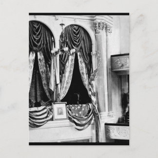 This is the private box in Ford's Theatre, Washing Postcard