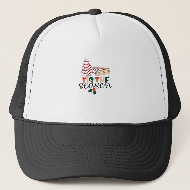 This Is The Season Christmas Trucker Hat (Front)