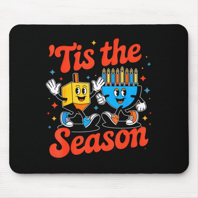 This Is The Season Happy Hanukkah Funny Jewish Cha Mouse Mat (Front)