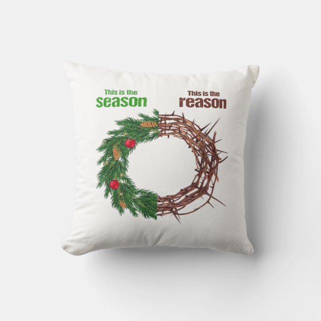 This Is The Season This Is The Christian Christmas Cushion (Front)