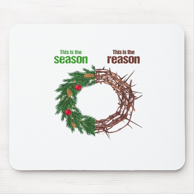 This Is The Season This Is The Christian Christmas Mouse Mat (Front)