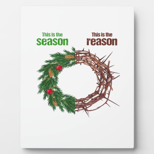 This Is The Season This Is The Christian Christmas Plaque (Front)