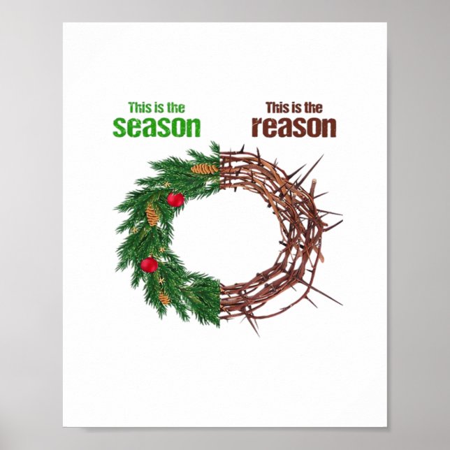 This Is The Season This Is The Christian Christmas Poster (Front)