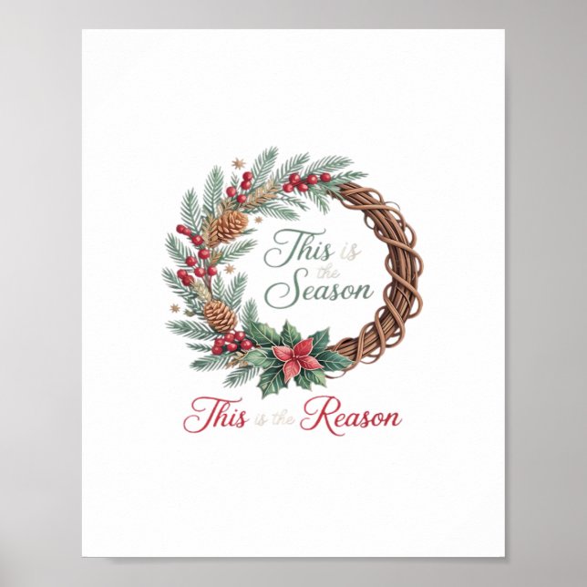 This Is The Season This Is The Christian Christmas Poster (Front)