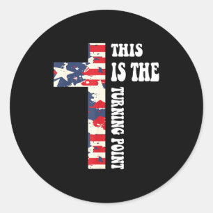 This Is The Turning Int Christian Design  Classic Round Sticker