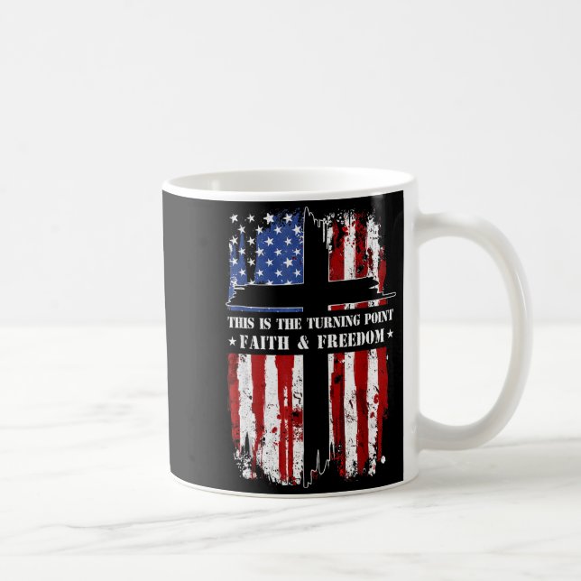 This Is The Turning Int Patriotic Christian Faith  Coffee Mug (Right)