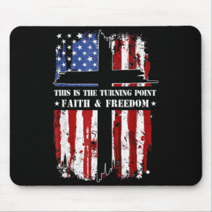 This Is The Turning Int Patriotic Christian Faith Mouse Mat