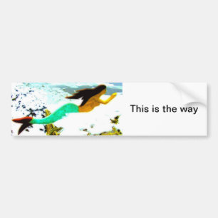 this is the way mermaid sticker