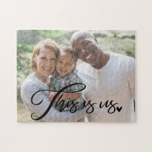 This Is Us   Custom Family Photo Jigsaw Puzzle