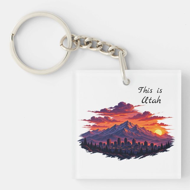 This is Utah Key Chain (Front)