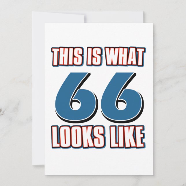 This is what 66 years lool like (Front)