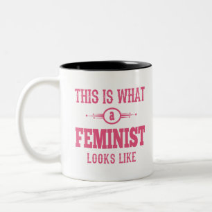 This is What A Feminist Looks Like Two-Tone Coffee Two-Tone Coffee Mug